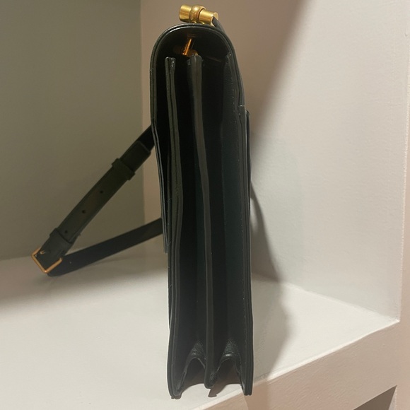 Saint Laurent Medium Gaby Quilted Leather Shoulder Bag Green VERT FONCE NEW YSL - Picture 5 of 15